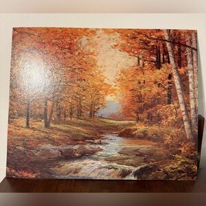 Vintage Robert Wood “Autumn Leaves”Lithograph 16X20 No 219 Winde Fine Prints